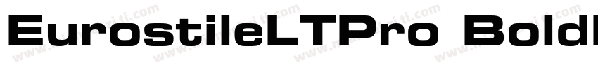 EurostileLTPro BoldEx2字体转换